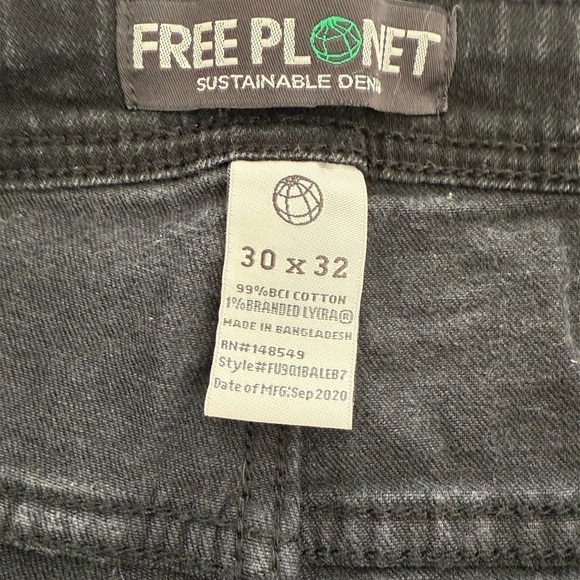Free Planet Black Skinny Jeans Modern Fit - Picture 8 of 12
